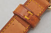 Authentic Louis Vuitton Leather Shoulder Strap Beige 35.6-42.7" LV 7618J