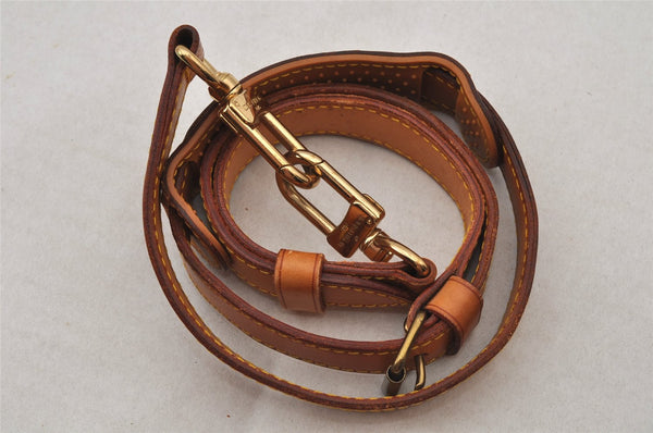 Authentic Louis Vuitton Leather Shoulder Strap Beige 35.6-42.7" LV 7618J