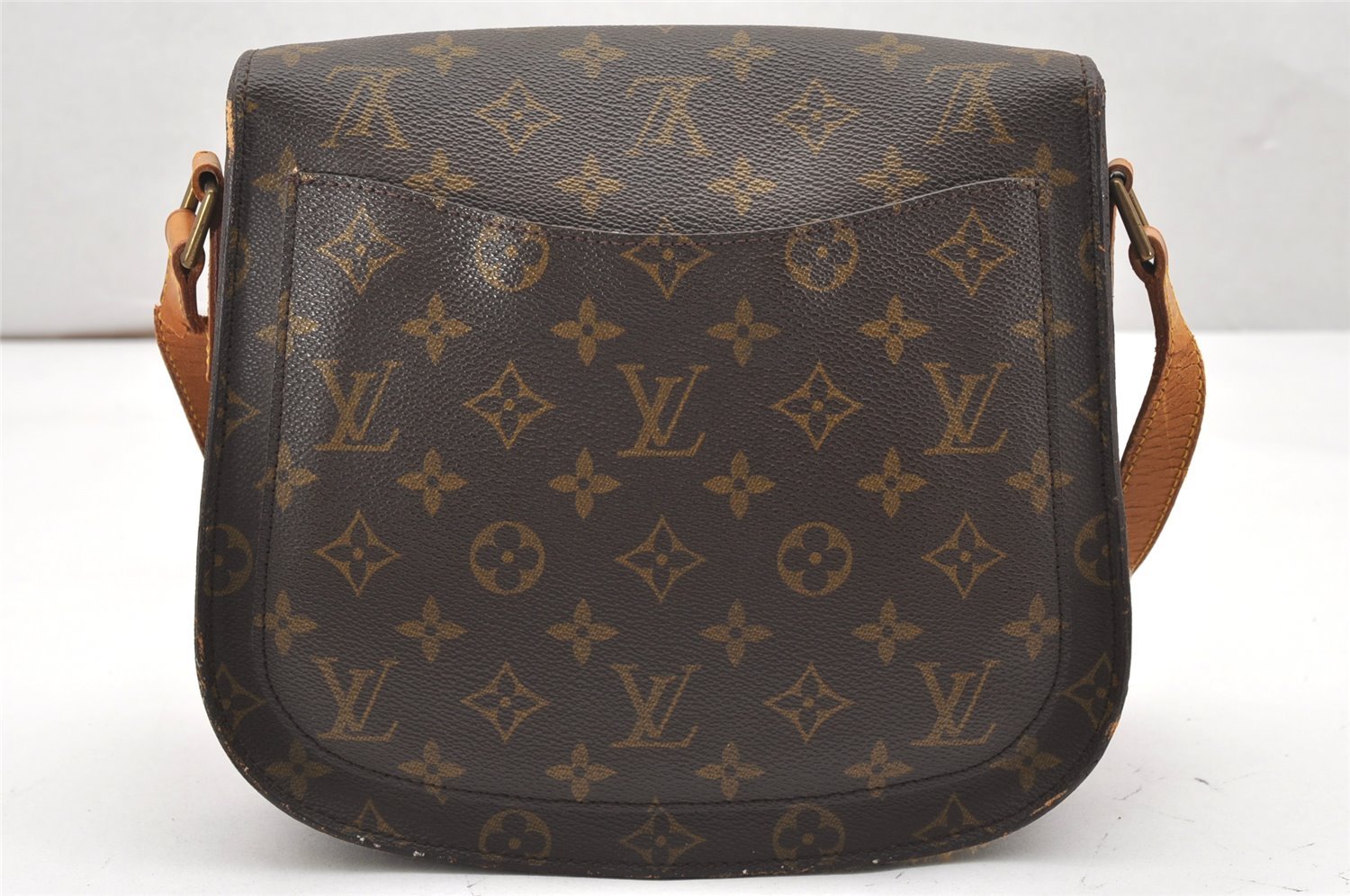 Authentic Louis Vuitton Monogram Saint Cloud GM M51242 Shoulder Cross Bag 7618K