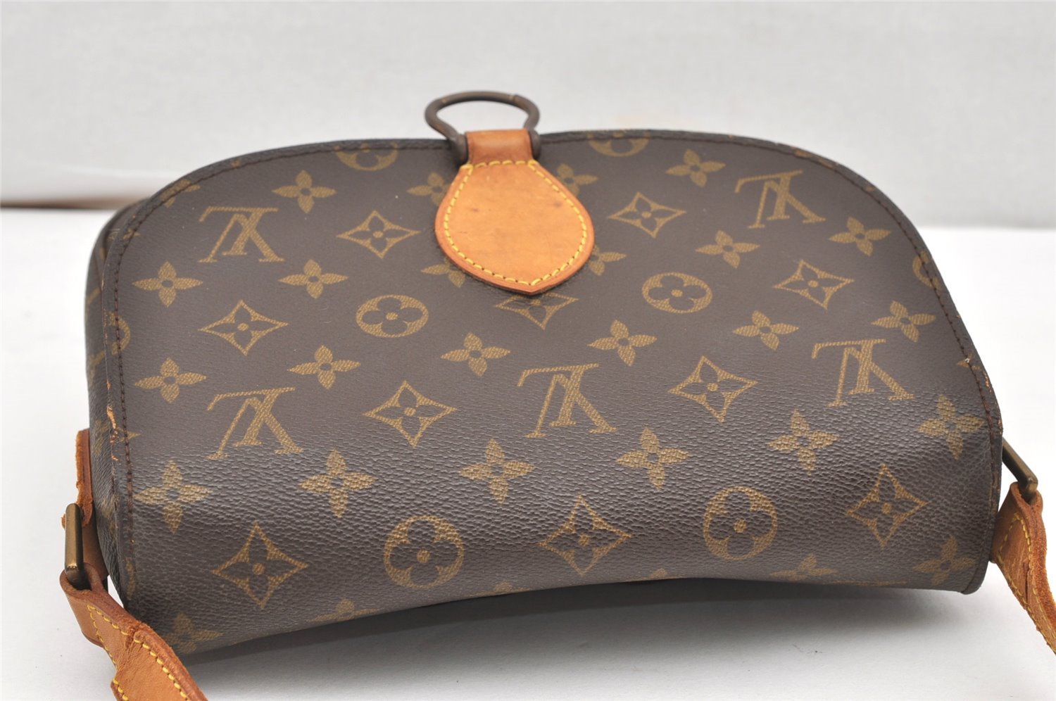 Authentic Louis Vuitton Monogram Saint Cloud GM M51242 Shoulder Cross Bag 7618K