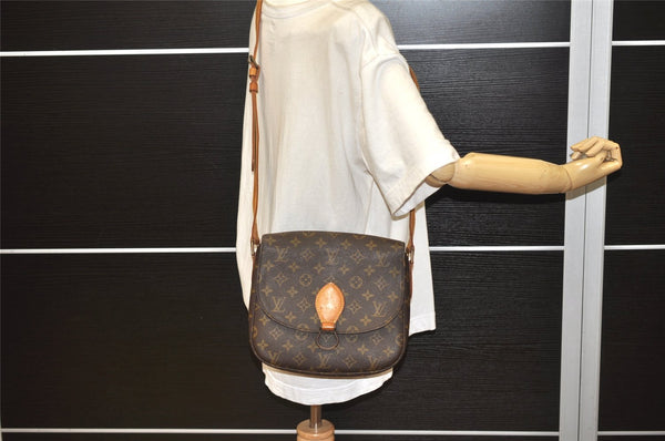 Authentic Louis Vuitton Monogram Saint Cloud GM M51242 Shoulder Cross Bag 7618K