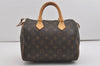 Authentic Louis Vuitton Monogram Speedy 25 Boston Hand Bag M41528 LV 7619I