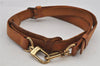 Authentic Louis Vuitton Leather Shoulder Strap Beige 41.3-48.2" LV 7619J