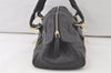 Authentic GUCCI Vintage Guccissima GG Leather Hand Boston Bag 181508 Black 7619K