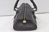 Authentic GUCCI Vintage Guccissima GG Leather Hand Boston Bag 181508 Black 7619K