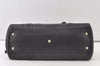 Authentic GUCCI Vintage Guccissima GG Leather Hand Boston Bag 181508 Black 7619K