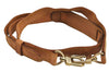Authentic Louis Vuitton Leather Shoulder Strap Beige 42.3-49" LV 7620J