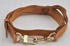 Authentic Louis Vuitton Leather Shoulder Strap Beige 42.3-49" LV 7620J