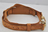 Authentic Louis Vuitton Leather Shoulder Strap Beige 42.3-49" LV 7620J