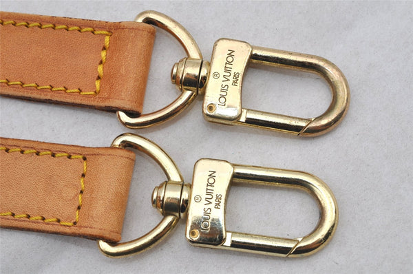 Authentic Louis Vuitton Leather Shoulder Strap Beige 42.3-49" LV 7620J