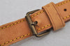 Authentic Louis Vuitton Leather Shoulder Strap Beige 42.3-49" LV 7620J