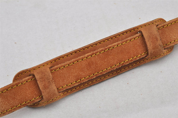Authentic Louis Vuitton Leather Shoulder Strap Beige 42.3-49" LV 7620J