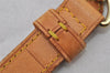 Authentic Louis Vuitton Leather Shoulder Strap Beige 42.3-49" LV 7620J