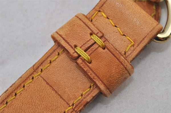 Authentic Louis Vuitton Leather Shoulder Strap Beige 42.3-49" LV 7620J