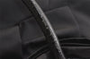 Authentic PRADA Tessuto Fiocco Ribbon Nylon Leather Hand Tote Bag Black 7620K