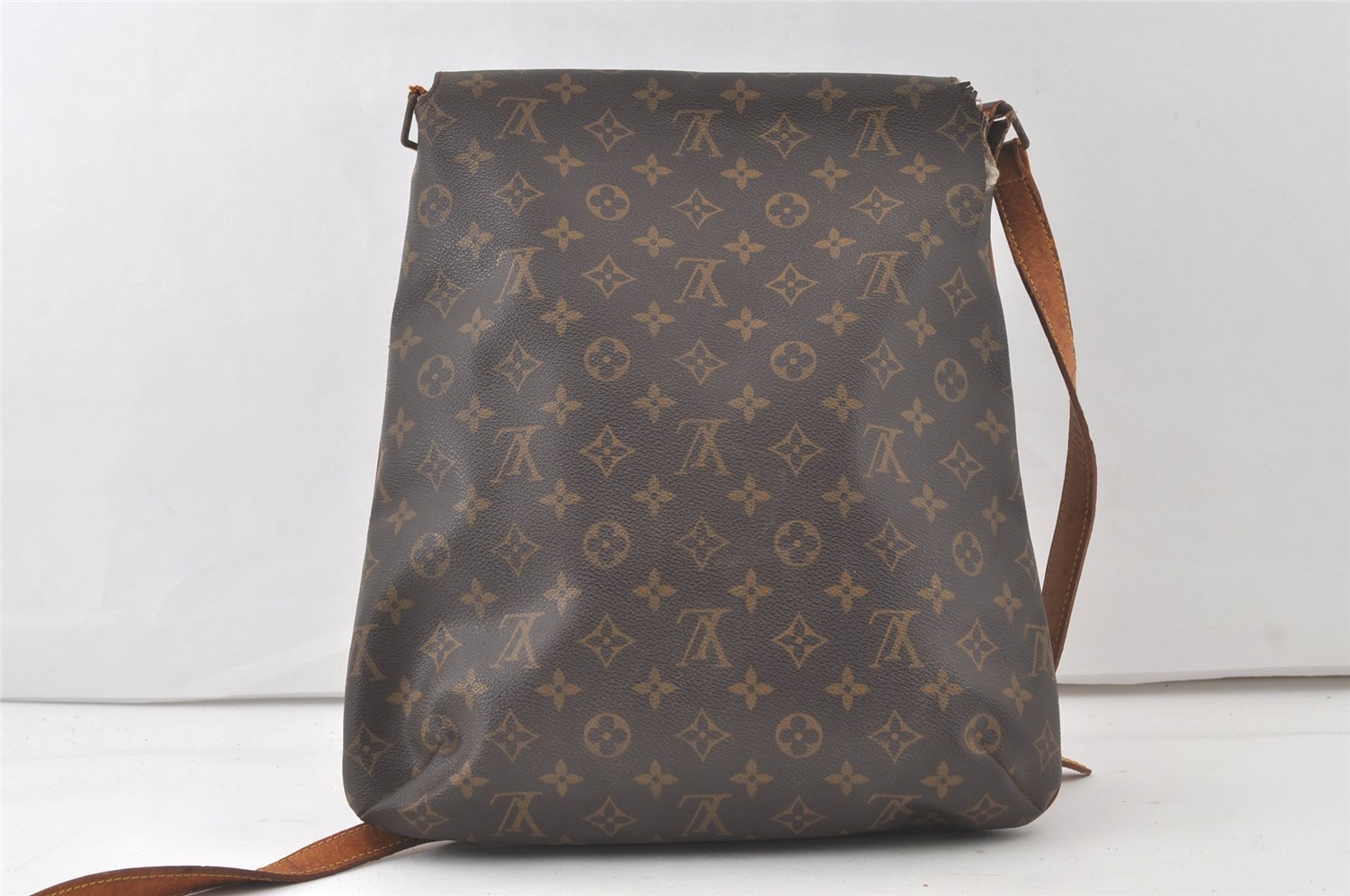 Authentic Louis Vuitton Monogram Musette Shoulder Cross Bag M51256 LV Junk 7621K