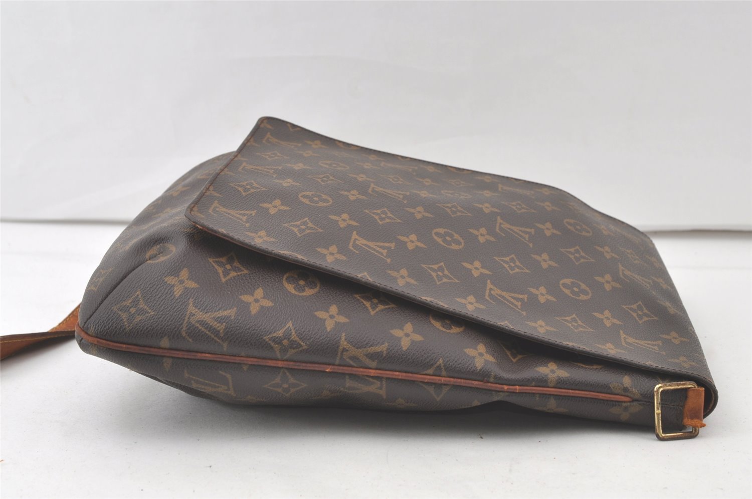 Authentic Louis Vuitton Monogram Musette Shoulder Cross Bag M51256 LV Junk 7621K