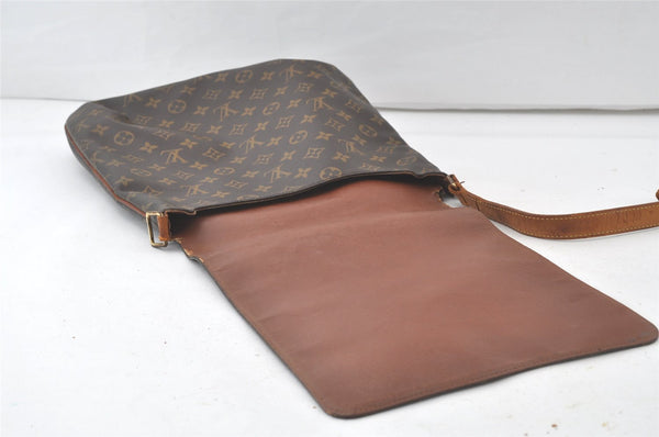 Authentic Louis Vuitton Monogram Musette Shoulder Cross Bag M51256 LV Junk 7621K