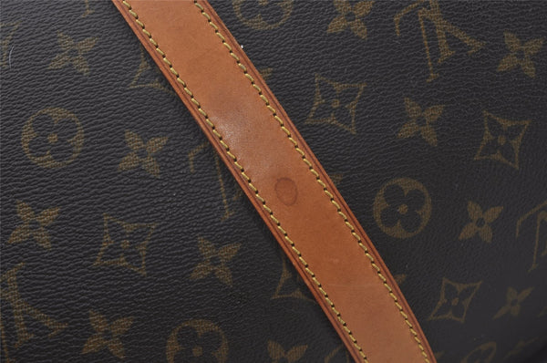 Authentic Louis Vuitton Monogram Keepall Bandouliere 55 M41414 Boston Bag 7622I