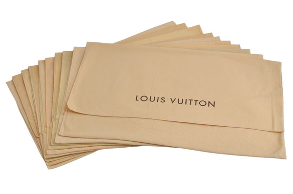 Authentic Louis Vuitton Dust Bag 10 Set Cotton Beige 21.7x13.8x0.2 LV 7623J