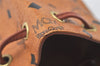 Authentic MCM Visetos Leather Vintage Shoulder Drawstring Bag Purse Brown 7623K