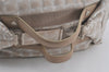 Authentic CHANEL New Travel Line 2Way Boston Bag Nylon Leather Beige 7624I