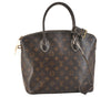 Authentic Louis Vuitton Shiny Monogram Lockit Hand Tote Bag M40597 LV Junk 7624K