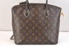 Authentic Louis Vuitton Shiny Monogram Lockit Hand Tote Bag M40597 LV Junk 7624K