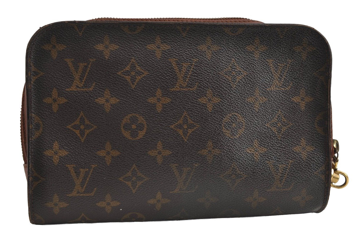 Authentic Louis Vuitton Monogram Orsay Clutch Hand Bag Purse M51790 LV 7625I
