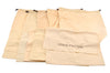 Authentic Louis Vuitton Dust Bag 10 Set Cotton Beige 11x20.1x6.7 LV 7625J
