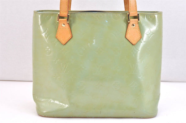 Authentic Louis Vuitton Vernis Houston Shoulder Hand Bag Green LV Junk 7625K