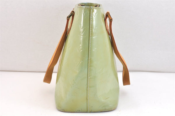 Authentic Louis Vuitton Vernis Houston Shoulder Hand Bag Green LV Junk 7625K