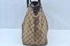 Authentic GUCCI GG Crystal Shoulder Tote Bag PVC Leather 265695 Brown 7626G