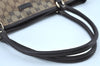 Authentic GUCCI GG Crystal Shoulder Tote Bag PVC Leather 265695 Brown 7626G