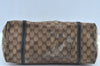 Authentic GUCCI GG Crystal Shoulder Tote Bag PVC Leather 265695 Brown 7626G