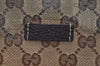 Authentic GUCCI GG Crystal Shoulder Tote Bag PVC Leather 265695 Brown 7626G