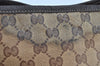 Authentic GUCCI GG Crystal Shoulder Tote Bag PVC Leather 265695 Brown 7626G