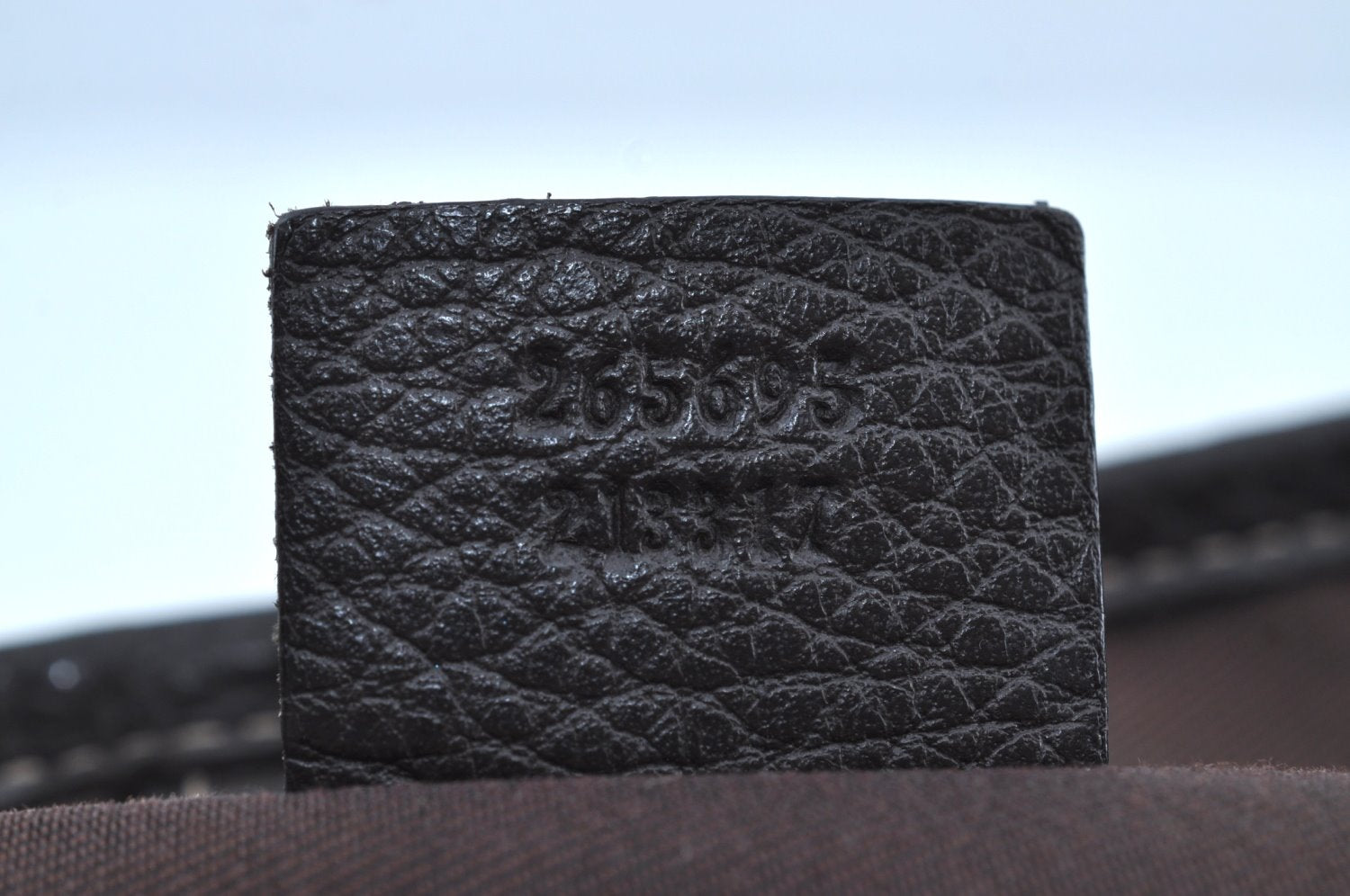 Authentic GUCCI GG Crystal Shoulder Tote Bag PVC Leather 265695 Brown 7626G