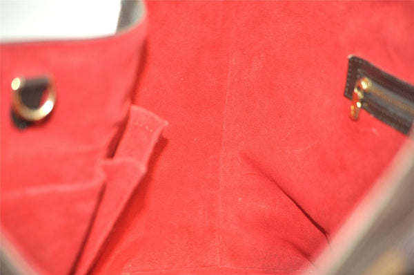 Authentic Louis Vuitton Damier Hampstead MM Shoulder Tote Bag N51204 LV 7627I