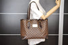 Authentic Louis Vuitton Damier Hampstead MM Shoulder Tote Bag N51204 LV 7627I