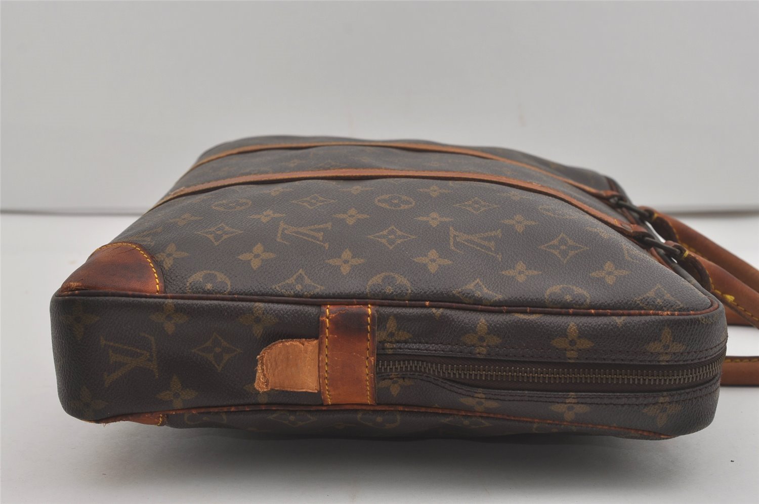 Authentic Louis Vuitton Monogram Porte Documents Voyage M53361 Briefcase 7628I