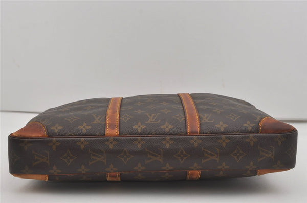 Authentic Louis Vuitton Monogram Porte Documents Voyage M53361 Briefcase 7628I