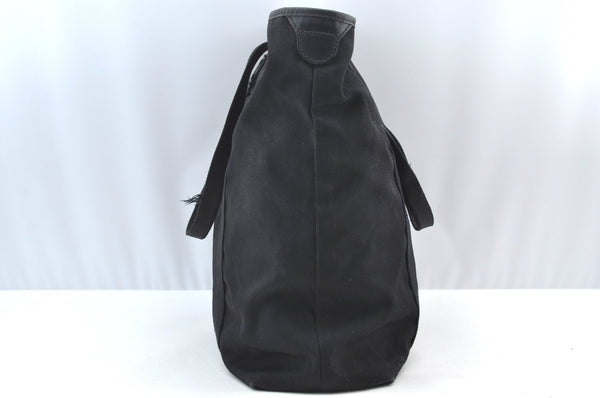 Authentic GUCCI Web Sherry Line Parana Tote Bag Nylon Leather 268175 Black 7629F