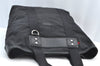 Authentic GUCCI Web Sherry Line Parana Tote Bag Nylon Leather 268175 Black 7629F