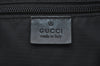 Authentic GUCCI Web Sherry Line Parana Tote Bag Nylon Leather 268175 Black 7629F