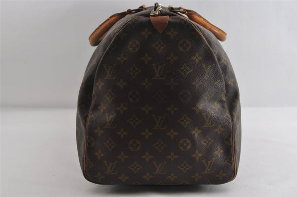 Authentic Louis Vuitton Monogram Keepall 55 Travel Boston Bag M41424 7629I