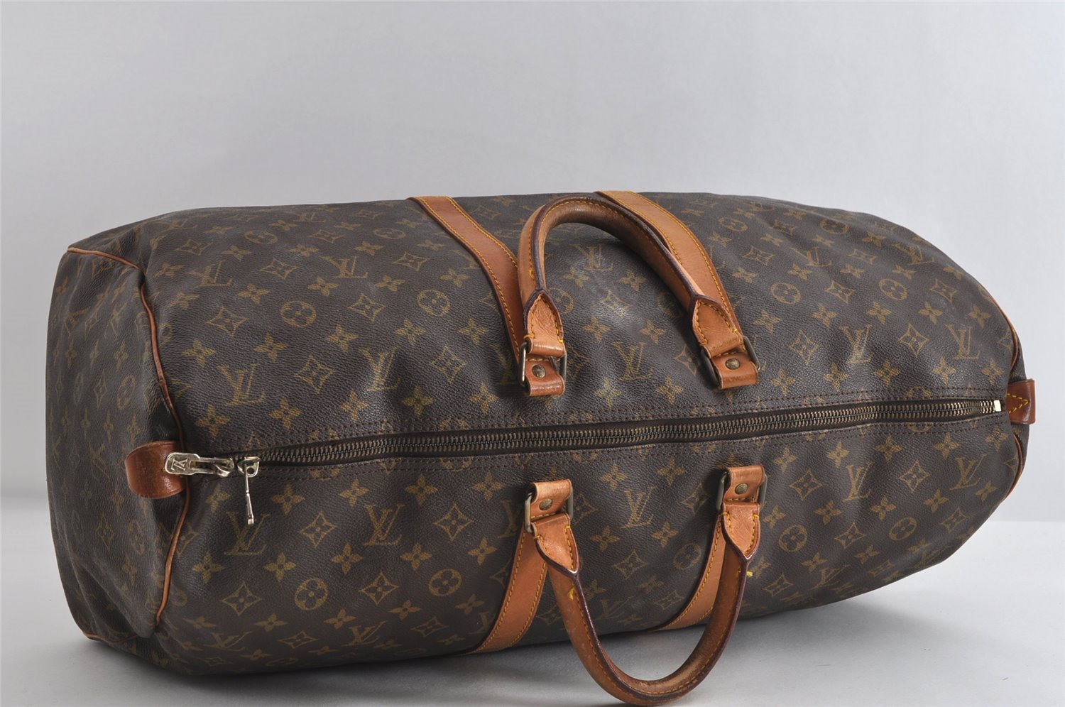 Authentic Louis Vuitton Monogram Keepall 55 Travel Boston Bag M41424 7629I