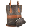 Authentic Louis Vuitton Monogram Bucket GM Shoulder Bag T42236 USA Model 7629K