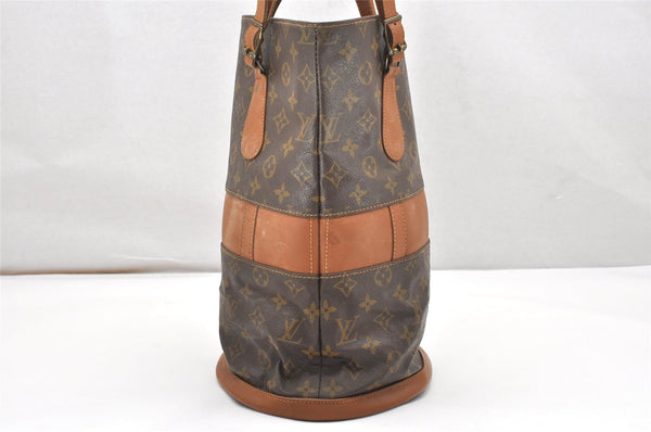 Authentic Louis Vuitton Monogram Bucket GM Shoulder Bag T42236 USA Model 7629K