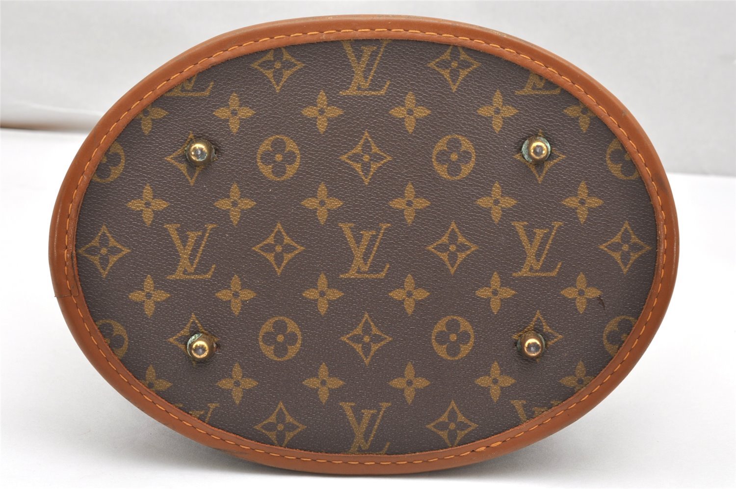 Authentic Louis Vuitton Monogram Bucket GM Shoulder Bag T42236 USA Model 7629K